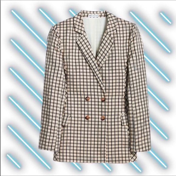 EXPRESS X Negin Mirsalehi plaid boyfriend Blazer - Picture 10 of 16